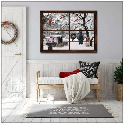 farmhouse winter wall art