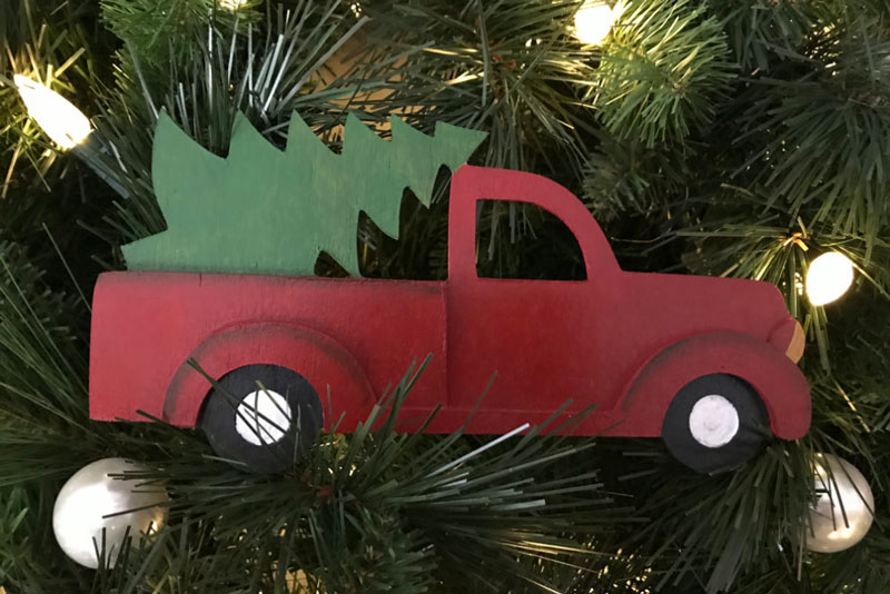 Red Truck Christmas Decor