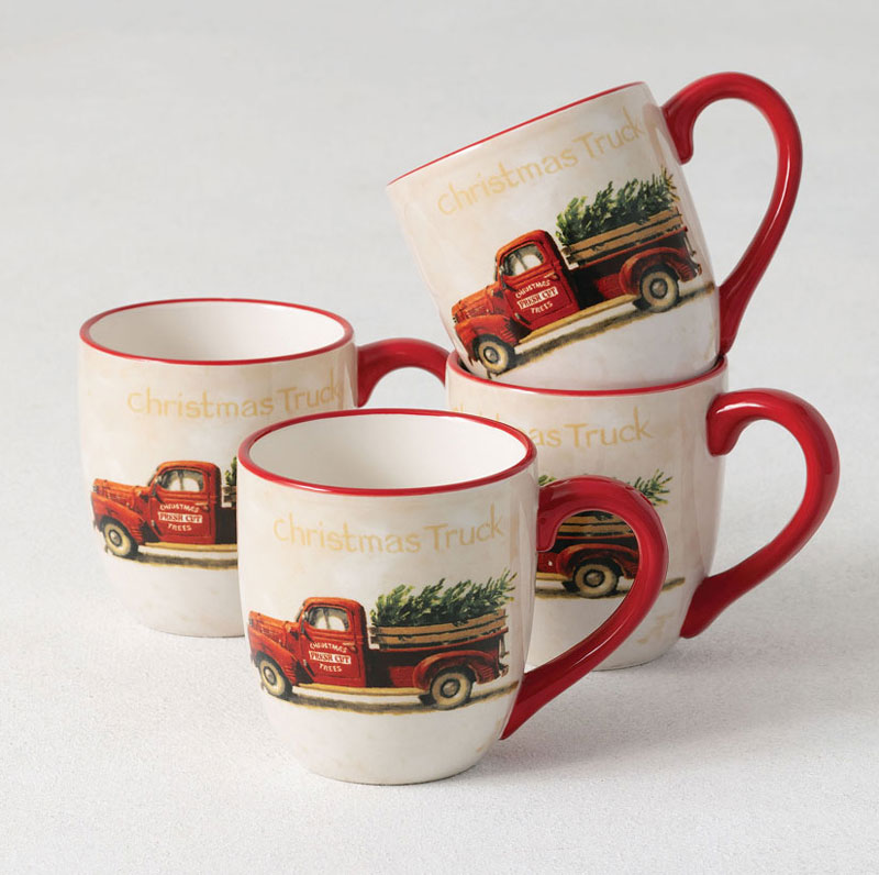 Red Truck Christmas Decor