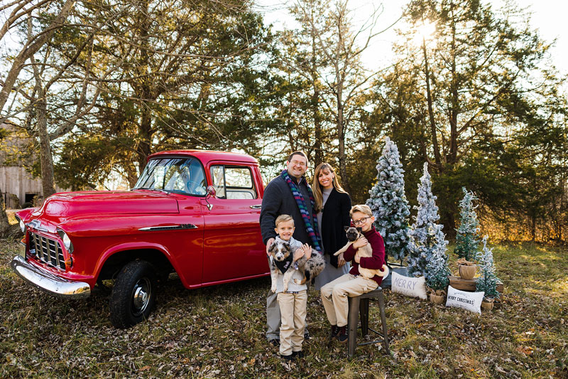 Red Truck Christmas Decor