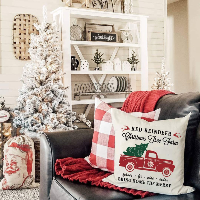 Red Truck Christmas Decor