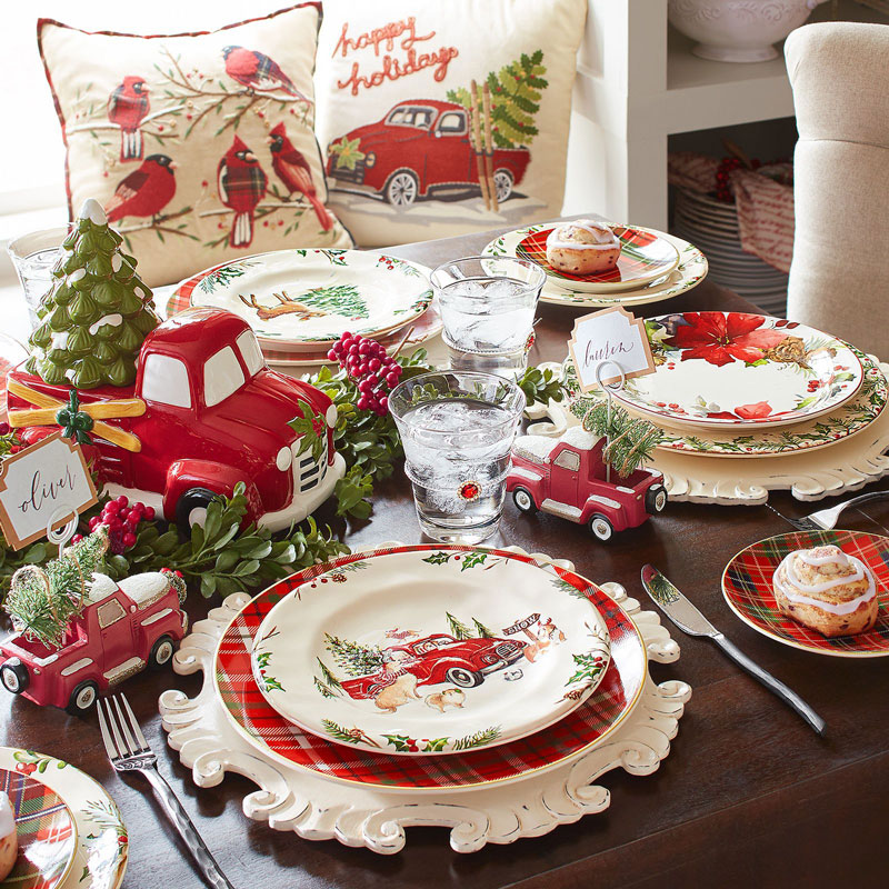Red Truck Christmas Decor
