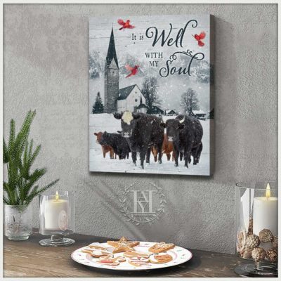 farmhouse winter scene