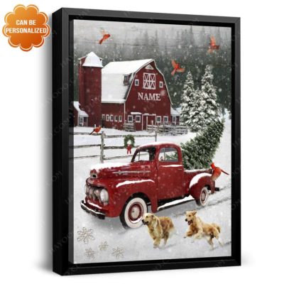 farmhouse christmas canvas