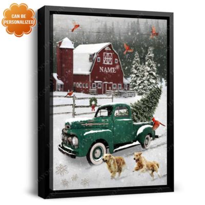 farmhouse christmas canvas
