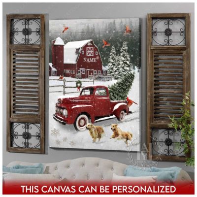 farmhouse christmas canvas