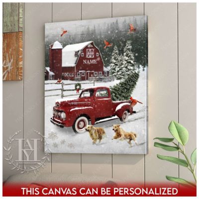 farmhouse christmas canvas