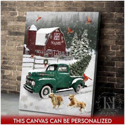 farmhouse christmas canvas