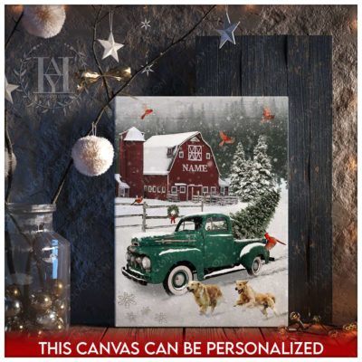 farmhouse christmas canvas
