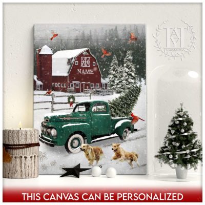 farmhouse christmas canvas