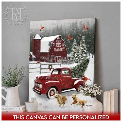 farmhouse christmas canvas