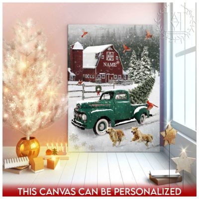 farmhouse christmas canvas