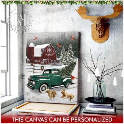 farmhouse christmas canvas