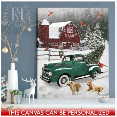 farmhouse christmas canvas