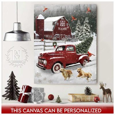 farmhouse christmas canvas