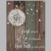 rustic dandelion wall art