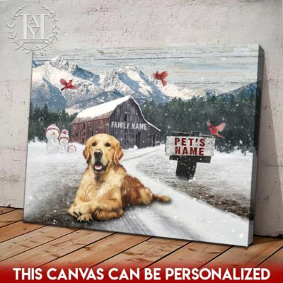 winter pet wall art