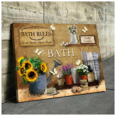 bath rules decor