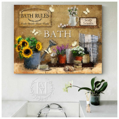 bath rules decor