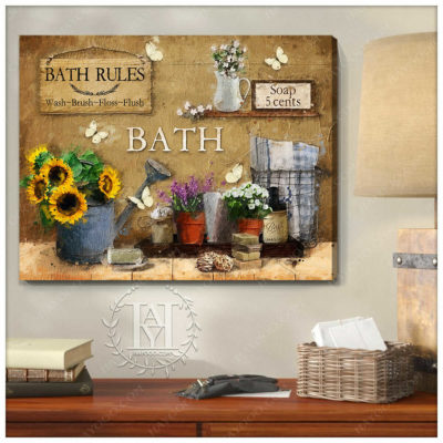 bath rules decor