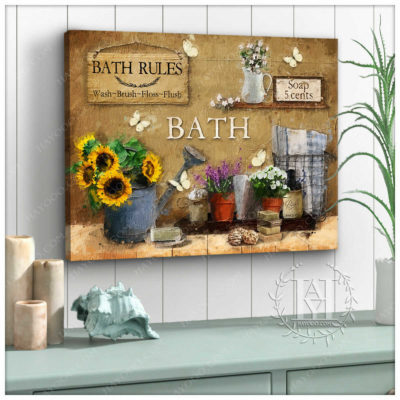 bath rules decor