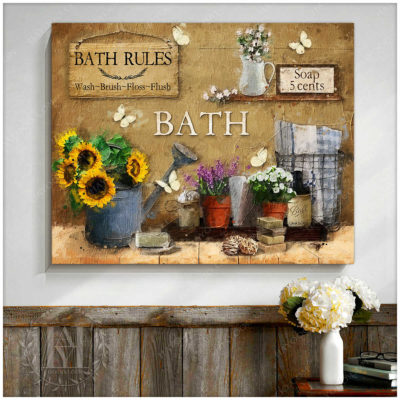 bath rules decor