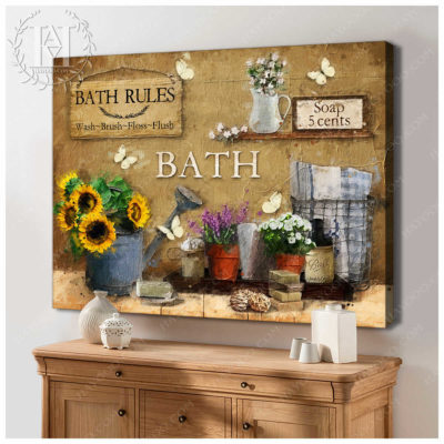 bath rules decor