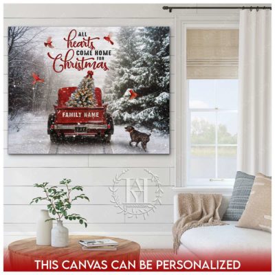 white christmas truck