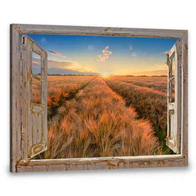faux window canvas prints