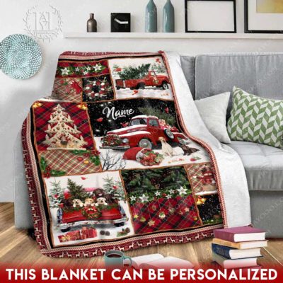 rustic christmas blanket