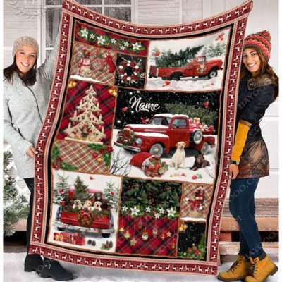 rustic christmas blanket