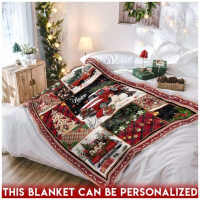 rustic christmas blanket