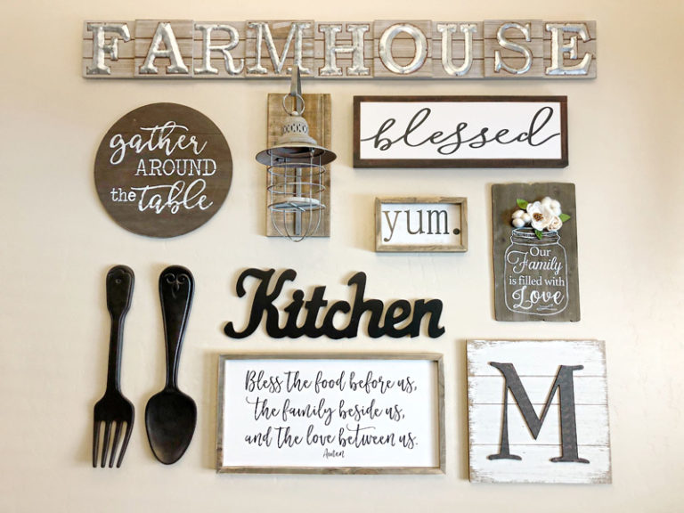 20+ Attractive Farmhouse Kitchen Wall Decor Ideas And Designs Hayooo