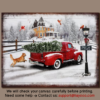 Hayooo Personalized Christmas Canvas Gift For Farmers With Holiday Pickup Truck On The Way Back Home