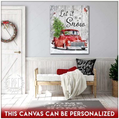 let it snow wall art