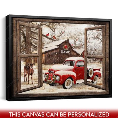rustic christmas window