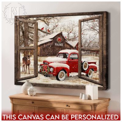 rustic christmas window