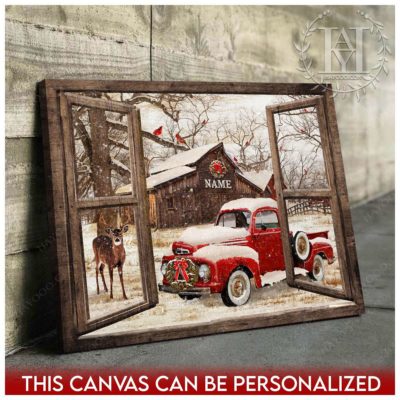 rustic christmas window