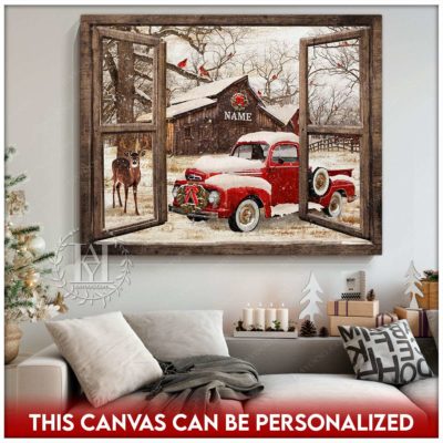 rustic christmas window