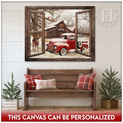 rustic christmas window