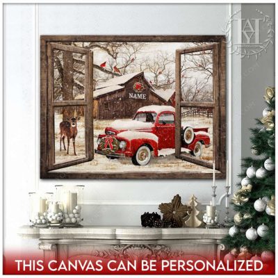 rustic christmas window