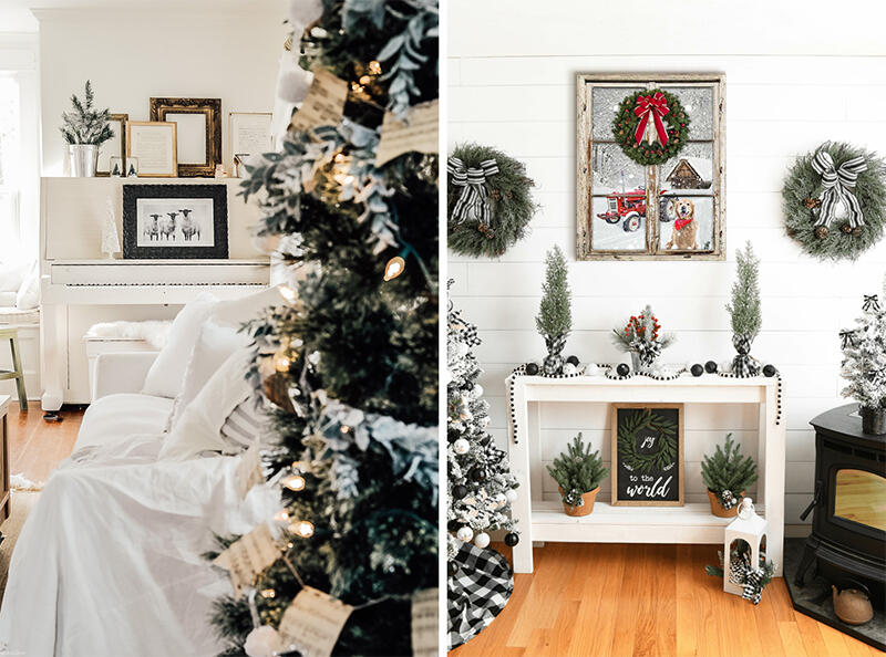 farmhouse christmas decor 