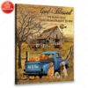 Hayooo Personalized Canvas Best 10 Years Wedding Anniversary And Valentine Gift For Country Couple God Blessed