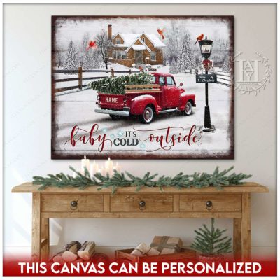 rustic christmas truck