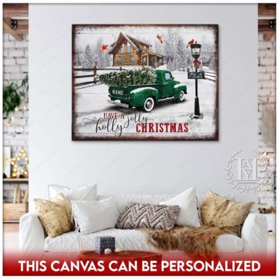 rustic christmas truck