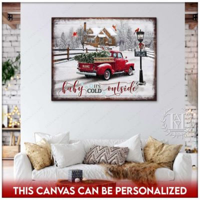 rustic christmas truck