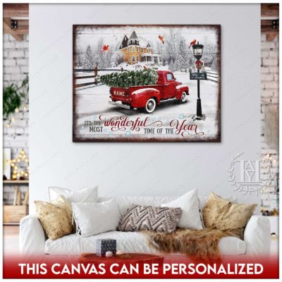 rustic christmas truck