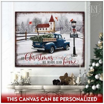 rustic christmas truck