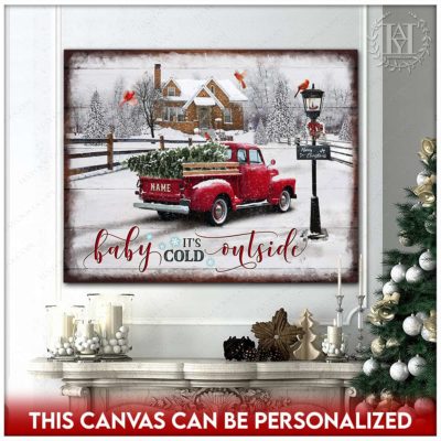 rustic christmas truck