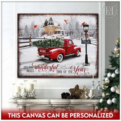 rustic christmas truck